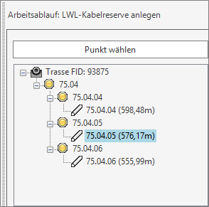 Arbeitsablauf_Kabelreserve_LWL_Trasse mit mehreren Kabeln_Kabel gewählt.png