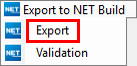 Cluster_NET_Build_Menüeintrag_Export nach NET Build_Export_starten_engl.png