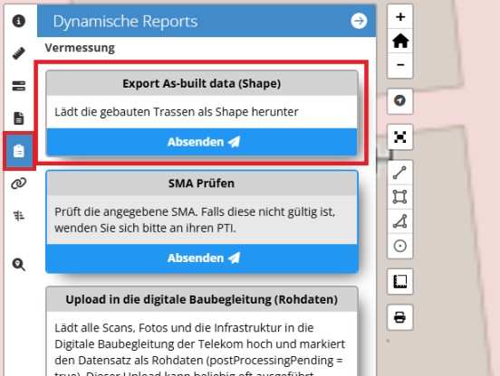 Export As-built data (Shape)